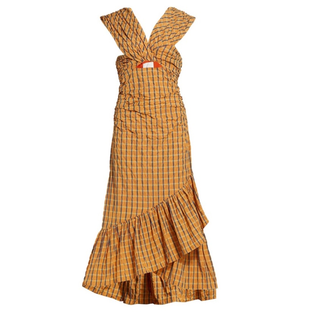 Cinq a Sept Lola Plaid Midi Dress - new + unworn